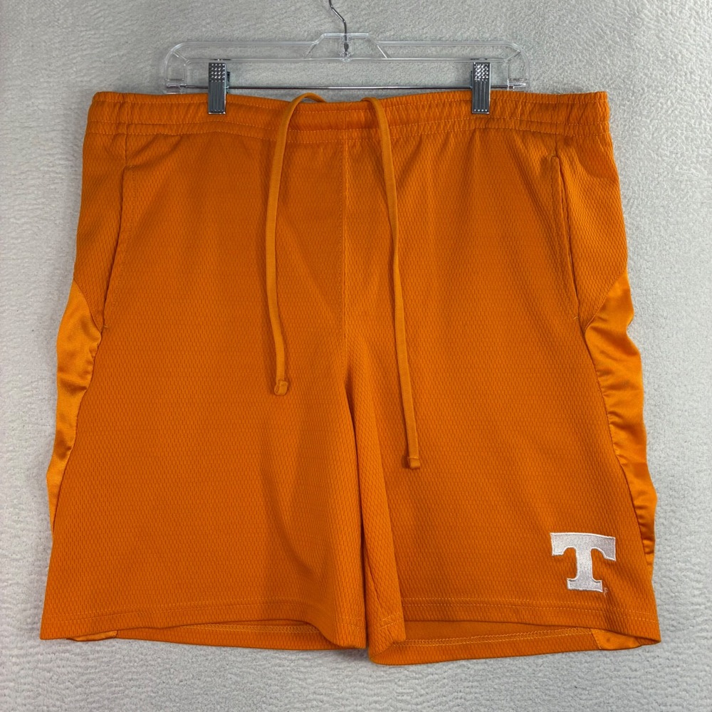 Y2K Tennessee Volunteers Baggy Basketball Short Men L Orange Mesh Silky Pro Edge